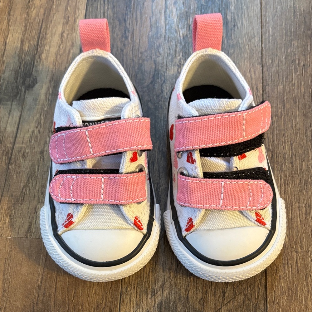 Converse Kids Sneakers - White and Pink